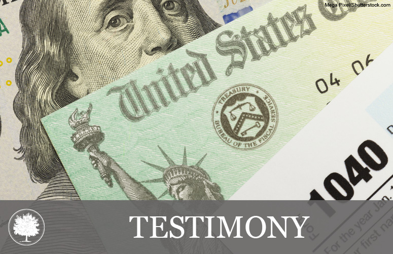 Interested Party Testimony on Municipal Tax Reform Before the